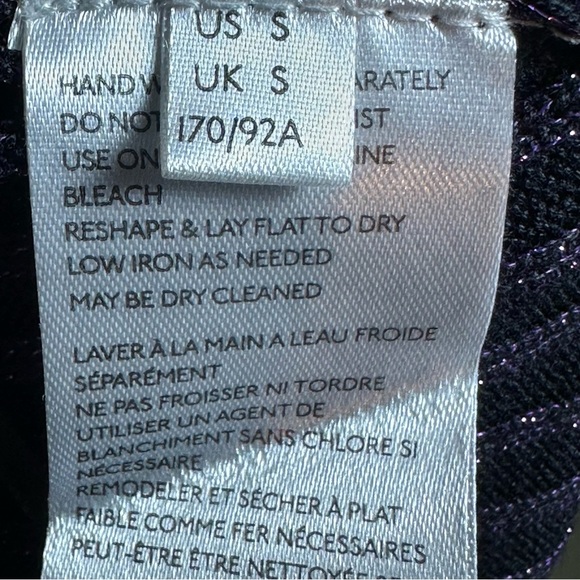 Free People Purple Ribbed Crop Tank Top size Small - Picture 8 of 9